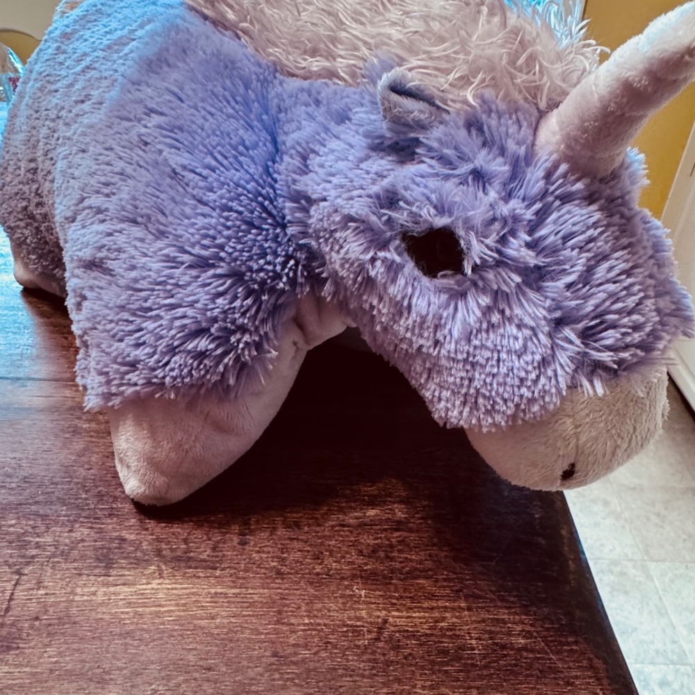 Pillow Pets Magical Unicorn Purple Plush Stuffed Animal Toy 18 inch Large‎ 2010 - Picture 5 of 14